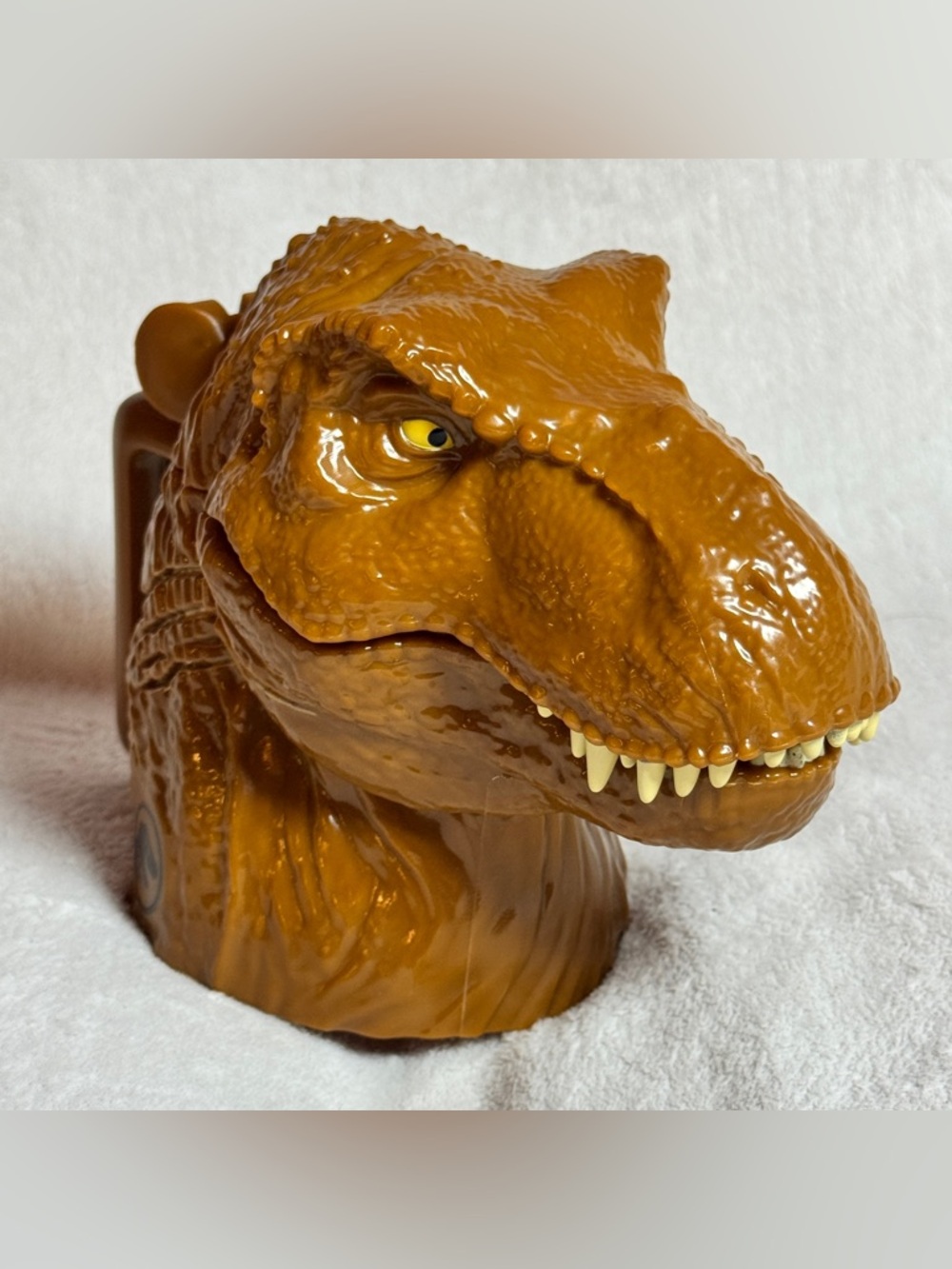 Jurassic Park World T-Rex Head Mug Cup Flip Top Lid Live Tour Tyrannosaurus Rex
